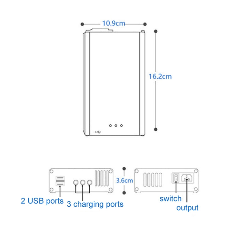 for DJI Mavic 3 YX 1 to 5 Charger With Switch for DJI Mavic 3 YX 1 to 5 Charger With Switch